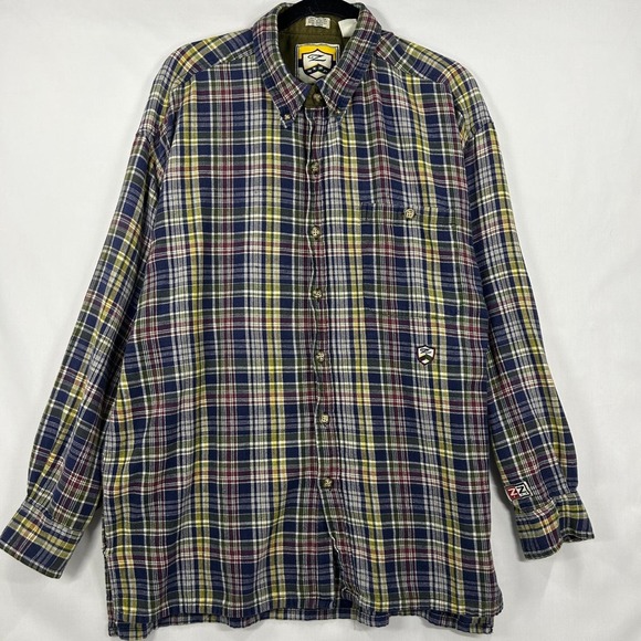 nnza Other - Nnza  90s Vintage Plaid Button-Down Long Sleeve Shirt Size XL